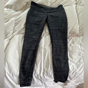 Lululemon Align Black and Gray Striped Leggings